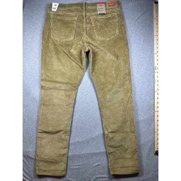 WOMEN'S LEVI'S BOYFRIEND LIGHT BROWN CORDUROY PANTS-MID RISE 32x30 NWT - Picture 5 of 7